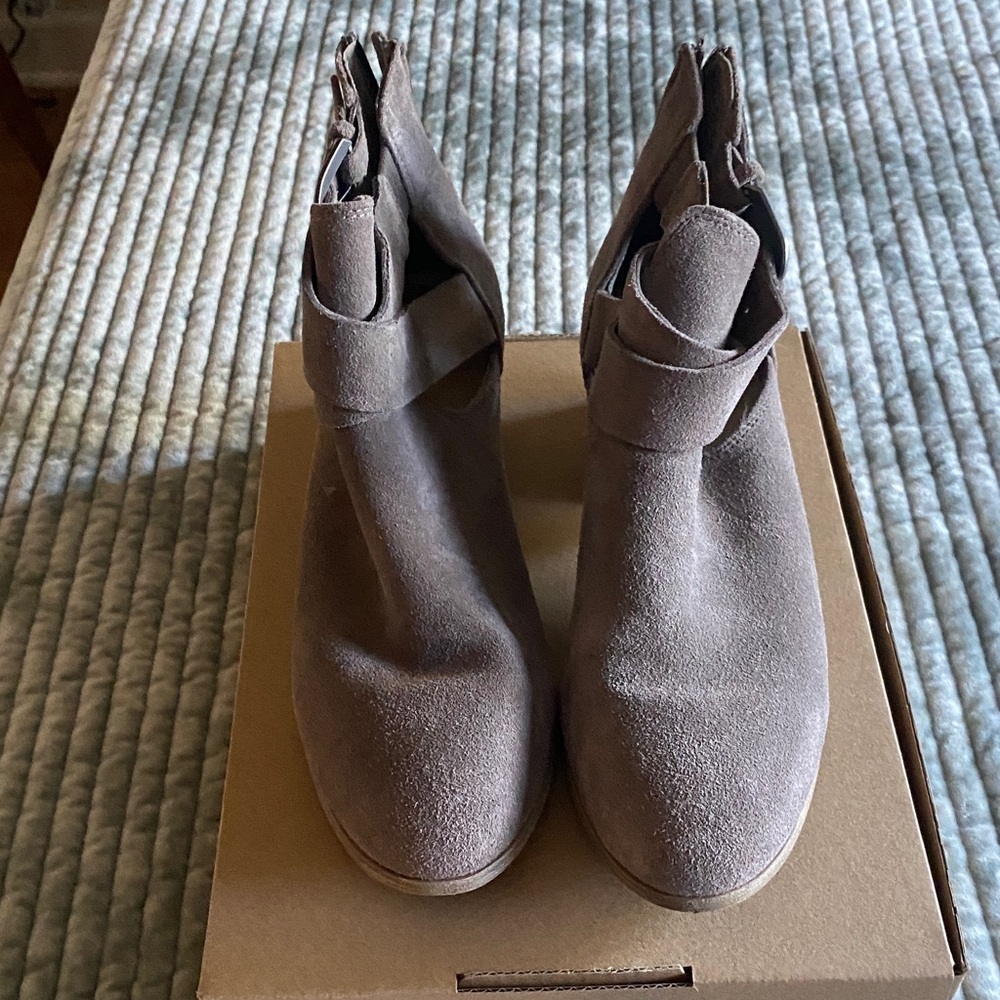 Sole Society Taupe Ankle Booties
